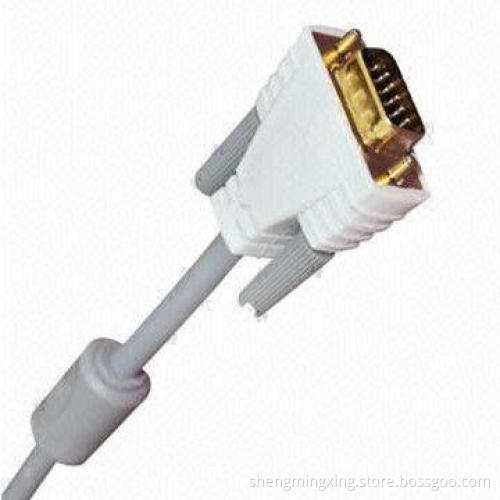 VGA Cable with Gold-plated Connector and Bare Copper Conductor
